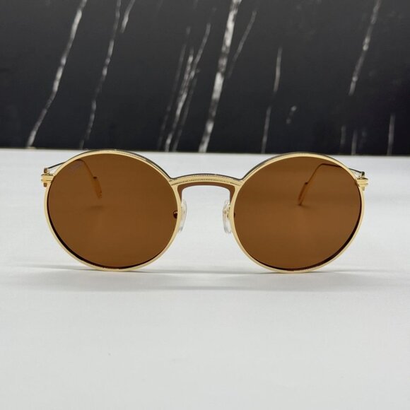 NEW CARTIER CT0274S 002 CARTIER GOLD/BROWN TITANIUM WOMEN CARTIER SUNGLASSES - Picture 5 of 15